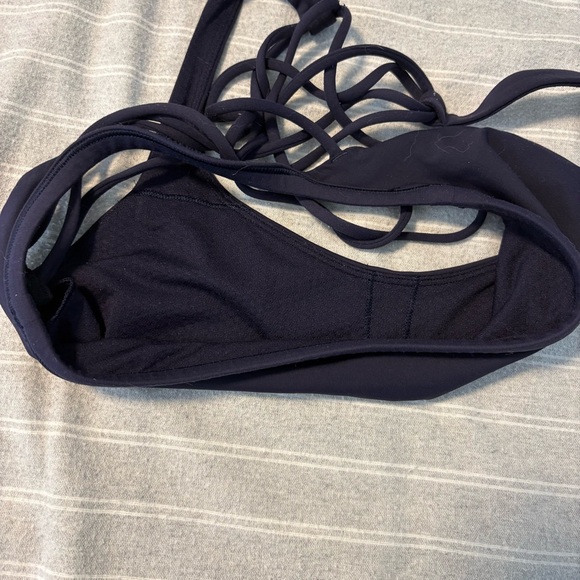 Lululemon Free To Be Bra Dark Navy Blue Womens Size 4 - Picture 4 of 6